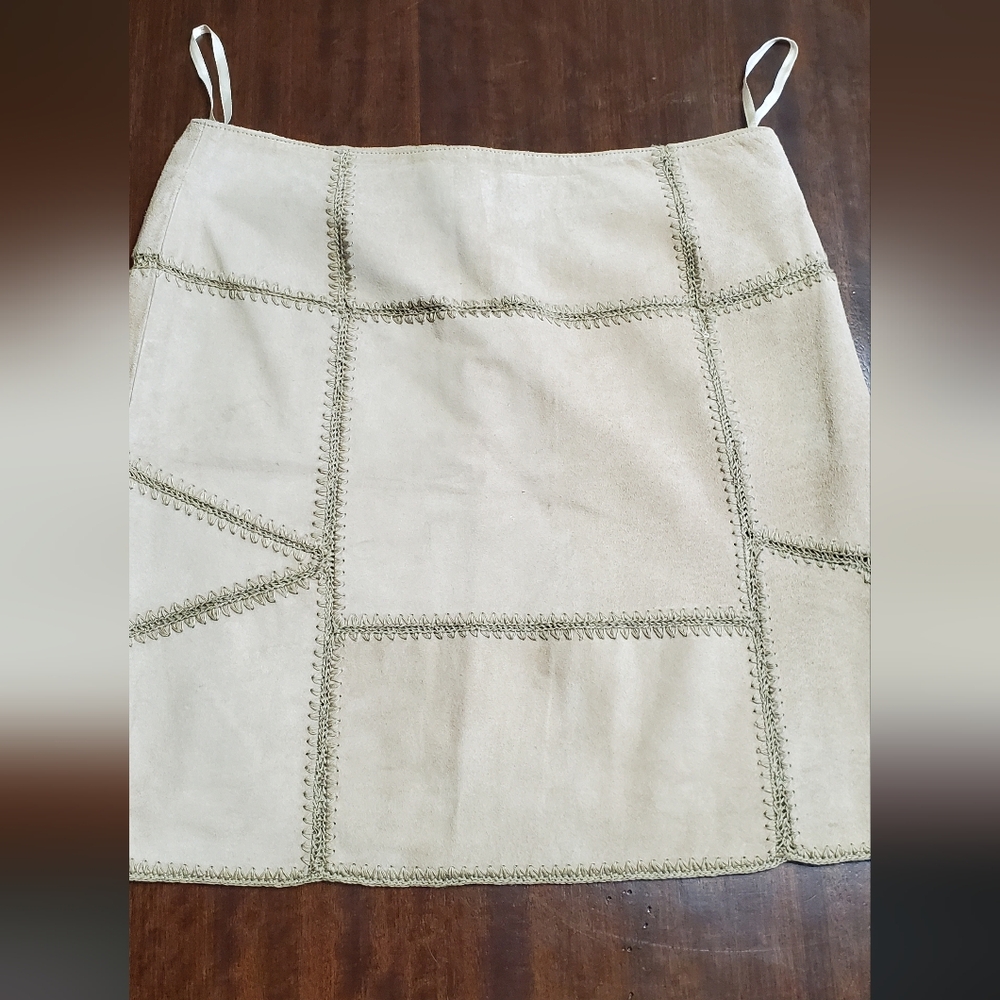 Inc Shell Genuine Leather Size 8 Skirt